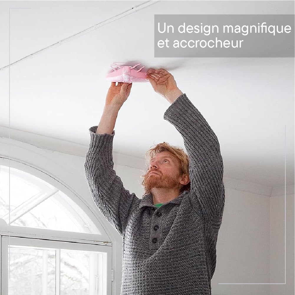 Jalo Lento 10 Détecteur de Fumée - Alarme Incendie Optique pour la Maison - 10 Ans Pile au Lithium - Design Scandinave - Blanc
