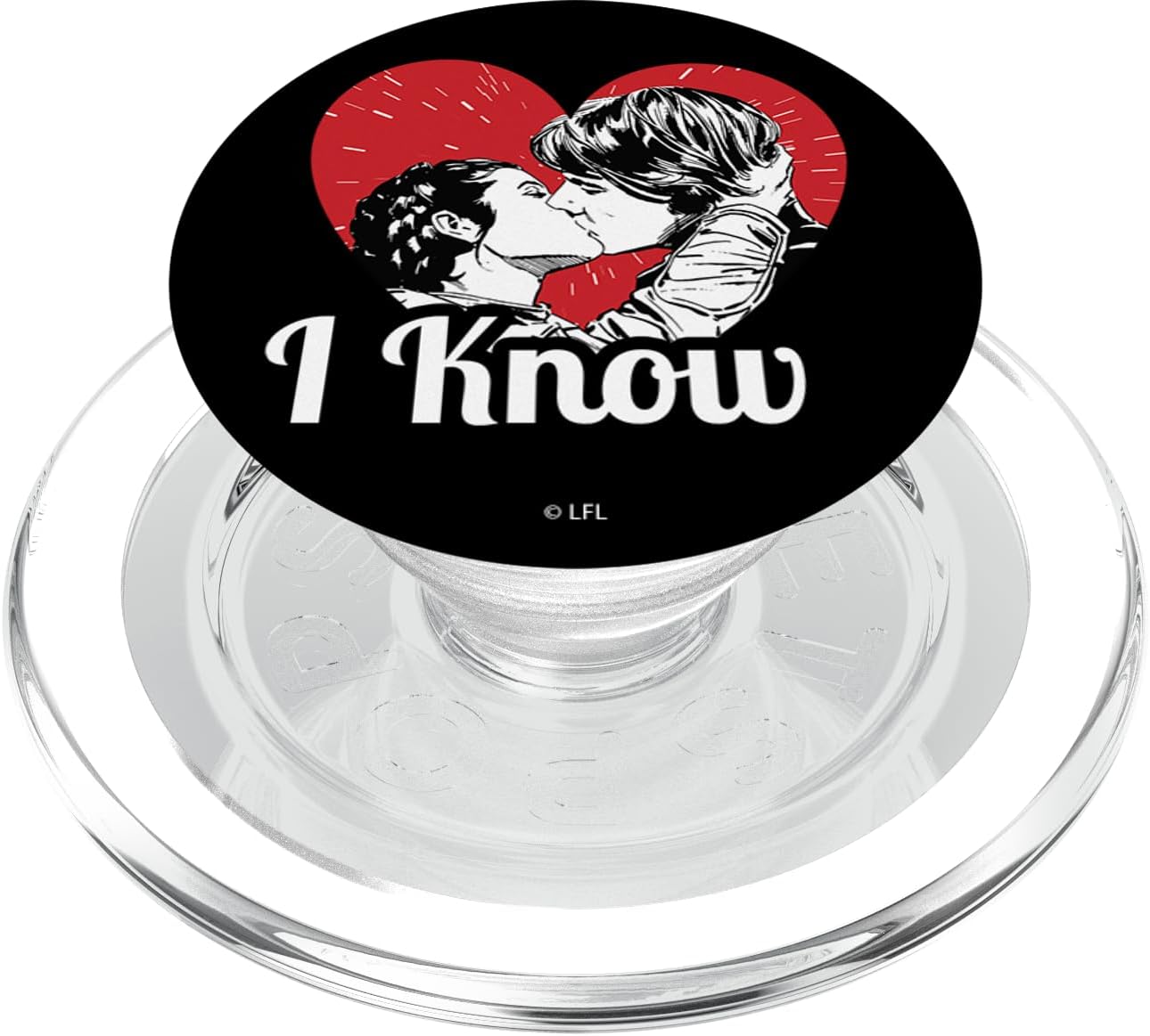 Star Wars Leia And Han Solo I Know You Love Me Kiss PopSockets PopGrip for MagSafe