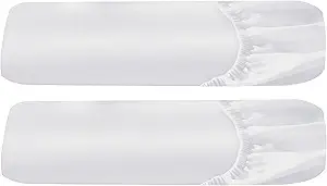 2 California King Fitted Sheets, 400 Thread Count 100% Cotton Sateen, Deep Pocket Cal King Fitted Sheets That Stay Tight (Bright White)