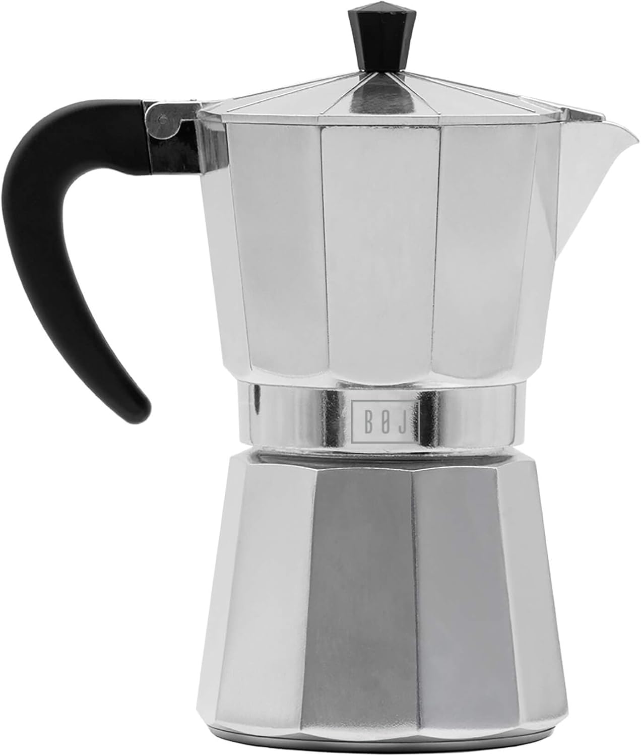 Cafetera express HOLA in aluminium, 6 tazas