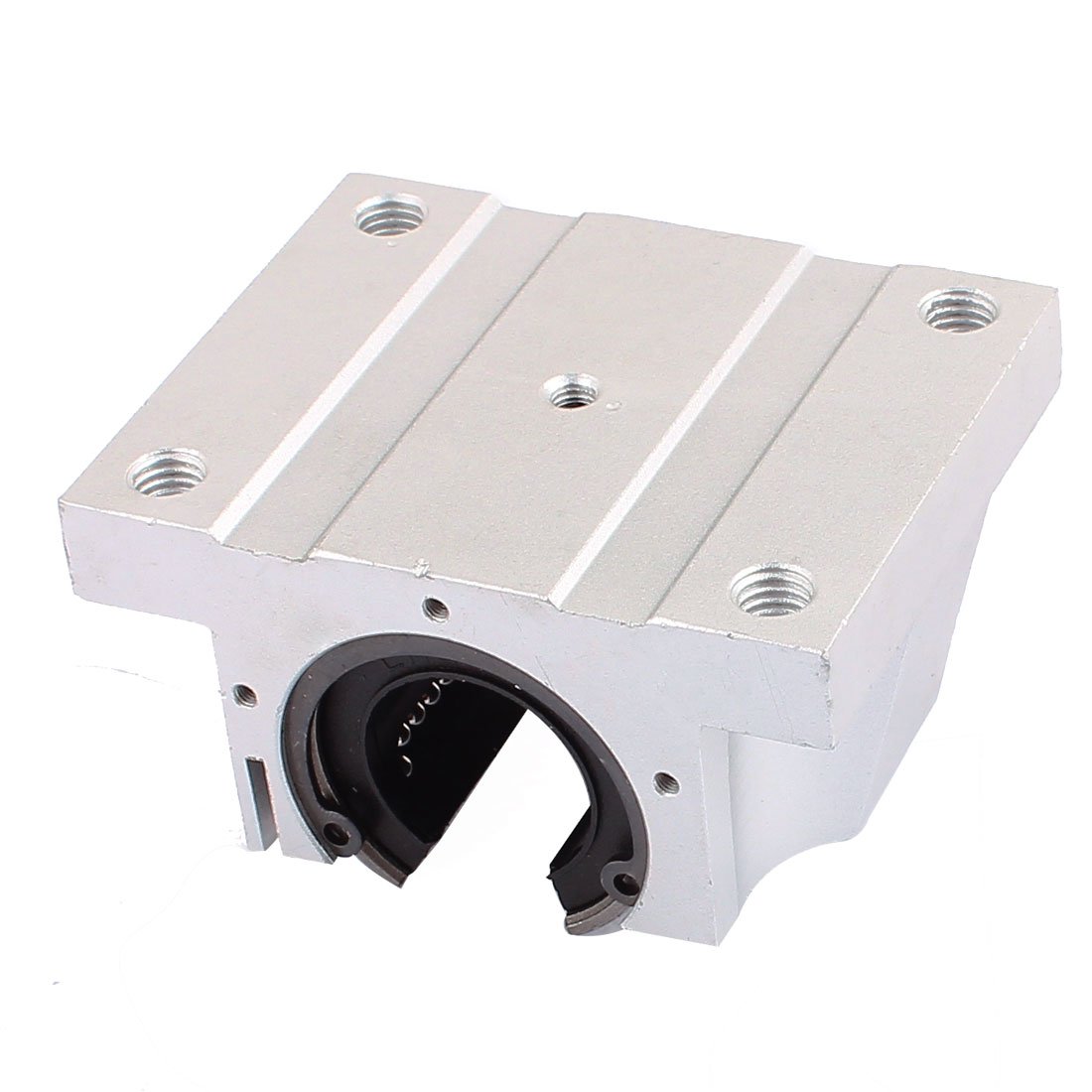 Uxcell a16030900ux0416 LM25UUOP 25mm Inner Dia Metal Slide Linear Motion Ball Bearing, 2.5499999999999998" Width, 0.98 Rubber