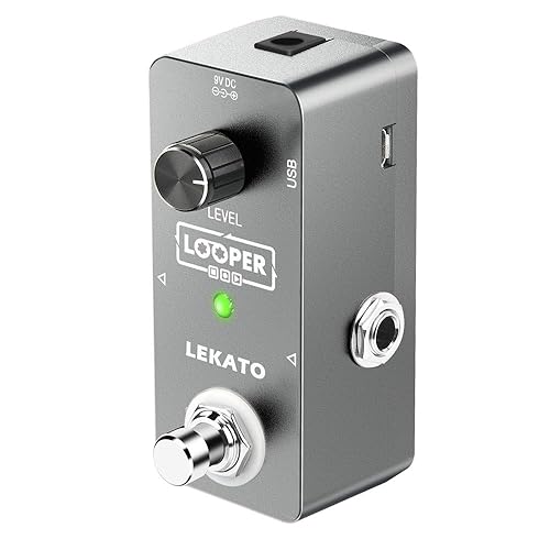 LEKATO Guitar Looper Loop Pedal Station Unlimited Overdubs Pédale d'effet