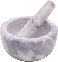 LYOR - Conjunto Pilão e Socador de Mármore Marin 12cm x 6cm