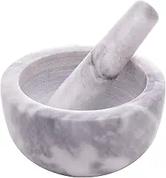 LYOR - Conjunto Pilão e Socador de Mármore Marin 12cm x 6cm