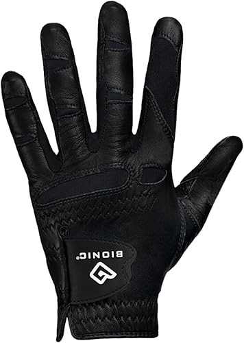 Guante de golf StableGrip para hombre con NaturalFit 2.0 con pulgar de expansión doble para un mejor ajuste, cuero Cabretta de alta calidad.