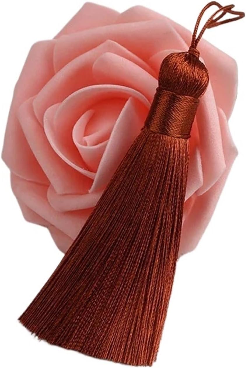 Tassel Trim Polyester Silk Tassel DIY Jewelry Home Decor Sewing Curtains Accessories(Color 19)
