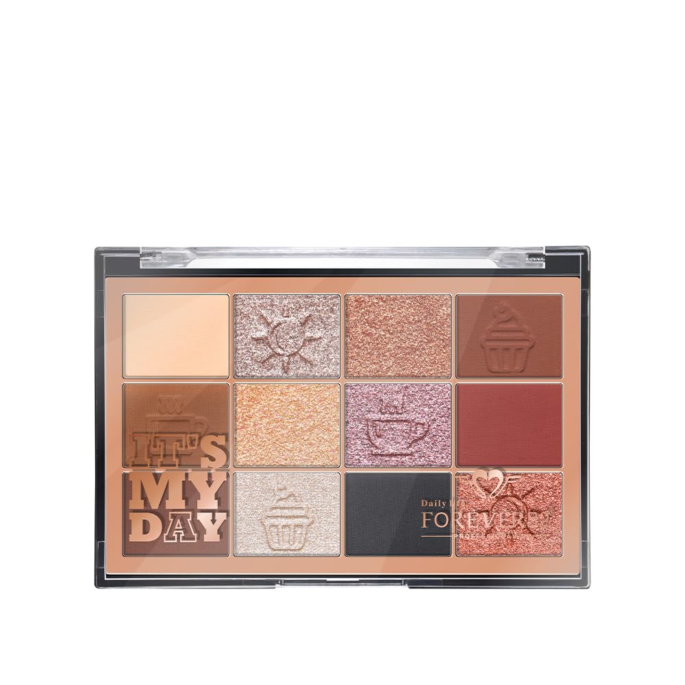 It’s My Day 12 Color Eyeshadow Palette – Highly Pigmented Matte & Shimmer Shades | Long Lasting, Blendable Eye Makeup Kit | Professional & Beginner Friendly | Day, Party & Bridal Looks (MDE002, 19.66g)-image-45
