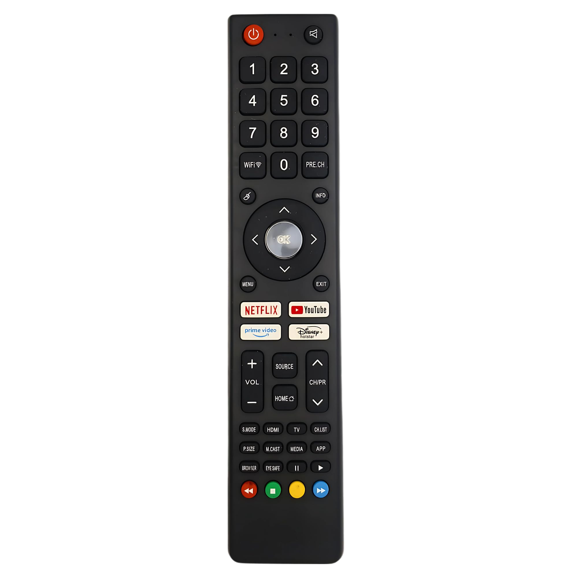 Foxsky TV Remote Compatible with 43FSFHS Smart TV (Black, Match Old Remote with The Image Before Ordering)-image-38