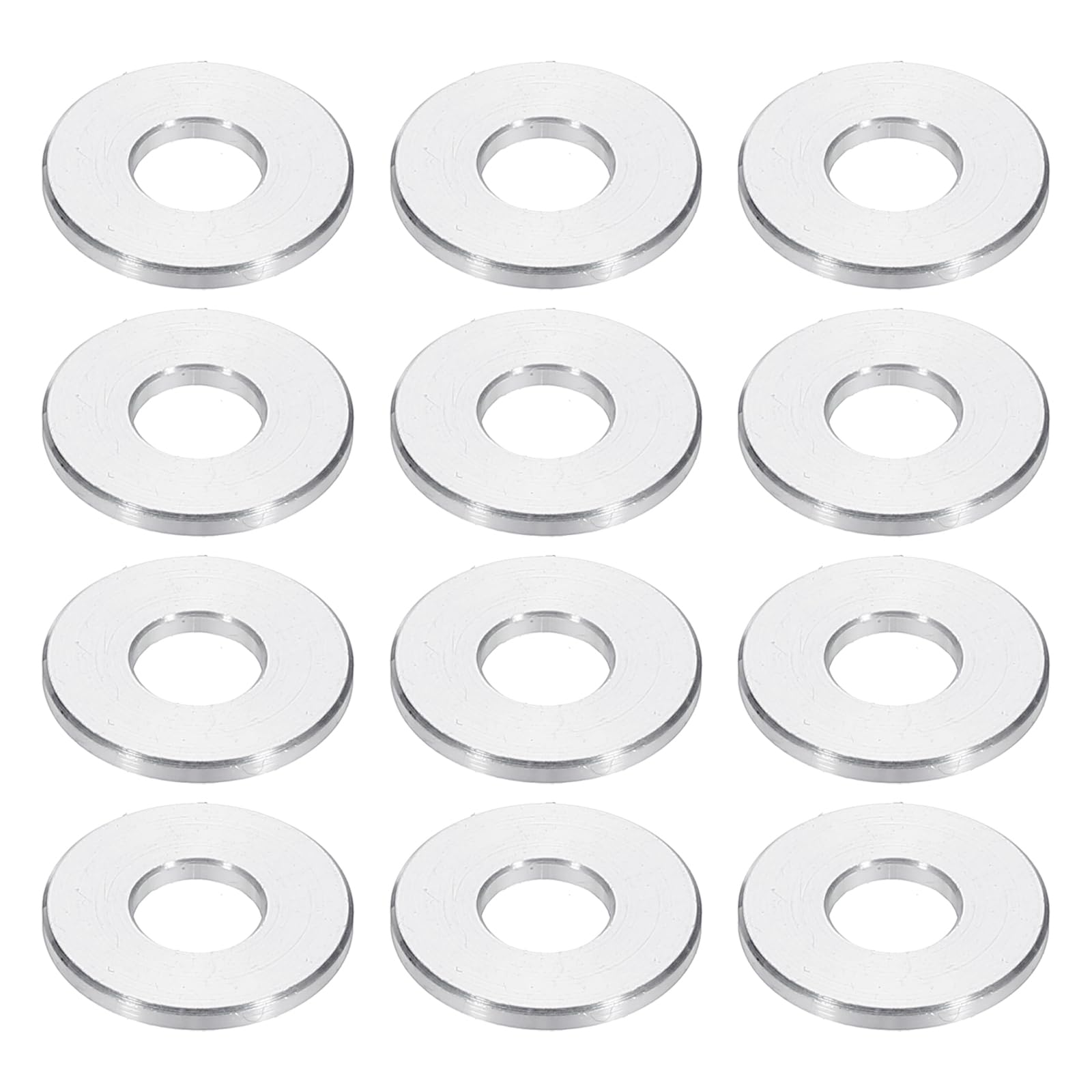 PATIKIL M6 Aluminum Spacers, 12pcs 1/4" x 5/8" Round Metal Spacers for 1/4 or M6 Screw Bolts