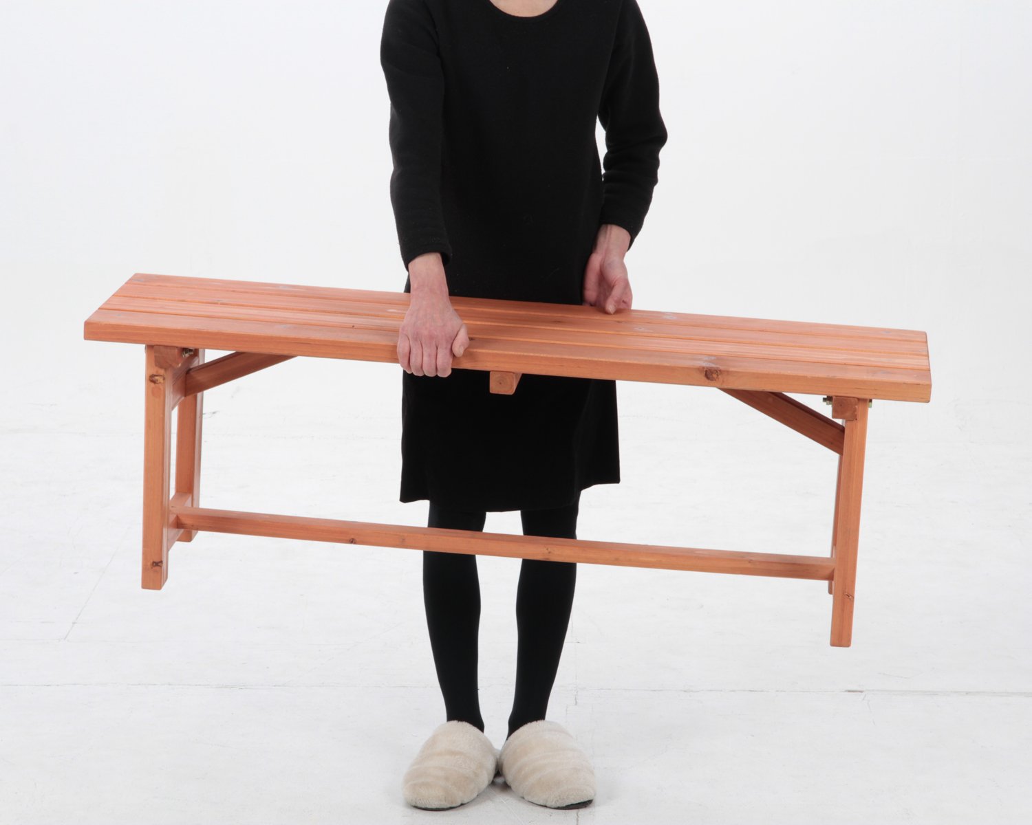 Amazon｜不二貿易 ガーデンベンチ 縁台 幅120×奥行35×高さ40cm