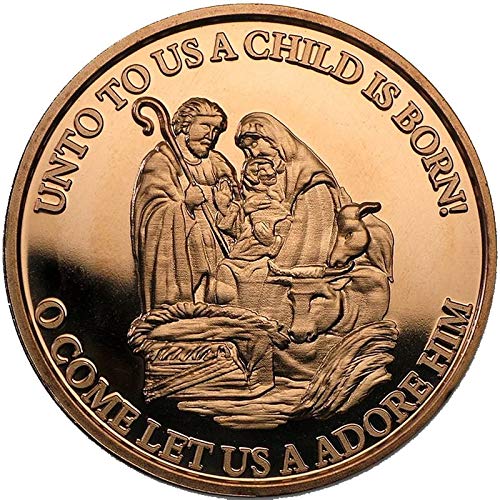 Christmas Series 1 oz .999 Pure Copper Round/Challenge Coin (Nativity)
