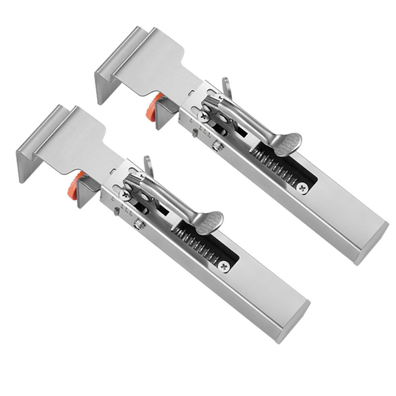 2 Pezzi Morsetto di Fissaggio Per Cassetti Regolabile, Morsetto Frontale per Cassetti In Acciaio Inossidabile per L'Installazione di Armadi, Maschera Hardware per Armadi per Strumenti