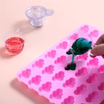 150Pcs 40ml Disposable Plastic Resin Mixing Cups Multipurpose Dispensing Cup for Mixing Paint, Stain, Epoxy, Resin (Clear)