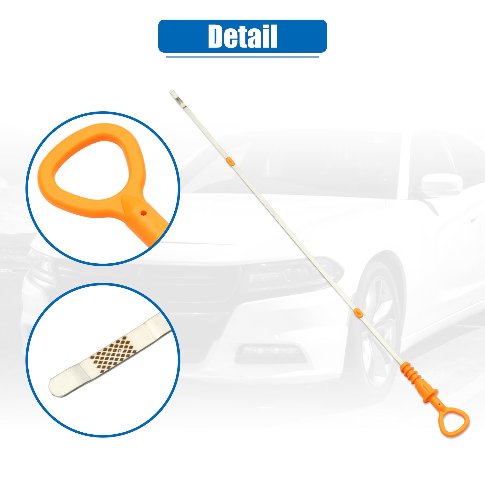 uxcell Varilla de medición de aceite de motor para Audi A4 Cabriolet 1.8L L4 Gas 2006 No.06B115611R