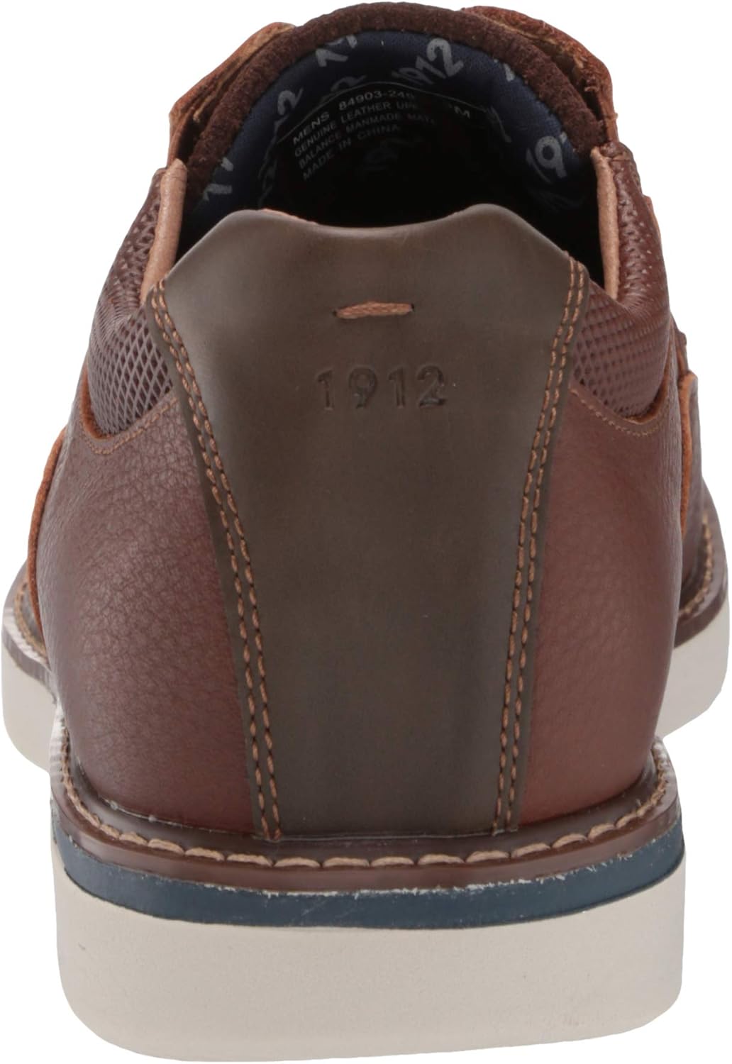 Nunn Bush Men's BAYRIDGE Plain Toe Lightweight Leather LACE-UP Oxford, Brown Multi, 9.5 - Image 3