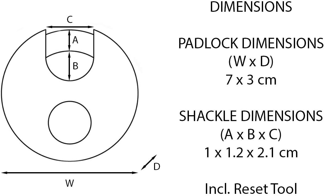 🔥 Crаzу Dеаlѕ MasterLock Excell Discus 4 Digit Combination 70mm Padlock