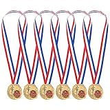 Hochwertig: Das Band besteht aus weichem Polyester, während die Medaille selbst aus echtem Metall gefertigt ist und den Druck mit Harz bedeckt, was eine lange Haltbarkeit gewährleistet.