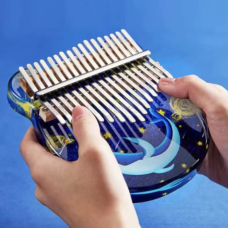 Wzhzj Kalimba 17 21 Keys Design Crystal Kalimba Pianos Pianos Instrument de musique de piano doigt acrylique (Color : A… - Les Beatles, Paul McCartney, John Lennon, RIngo Starr, George Harrison Wzhzj Kalimba 17 21 Keys Design Crystal Kalimba Pianos Pianos Instrument de musique de piano doigt acrylique (Color : A… – Image 4