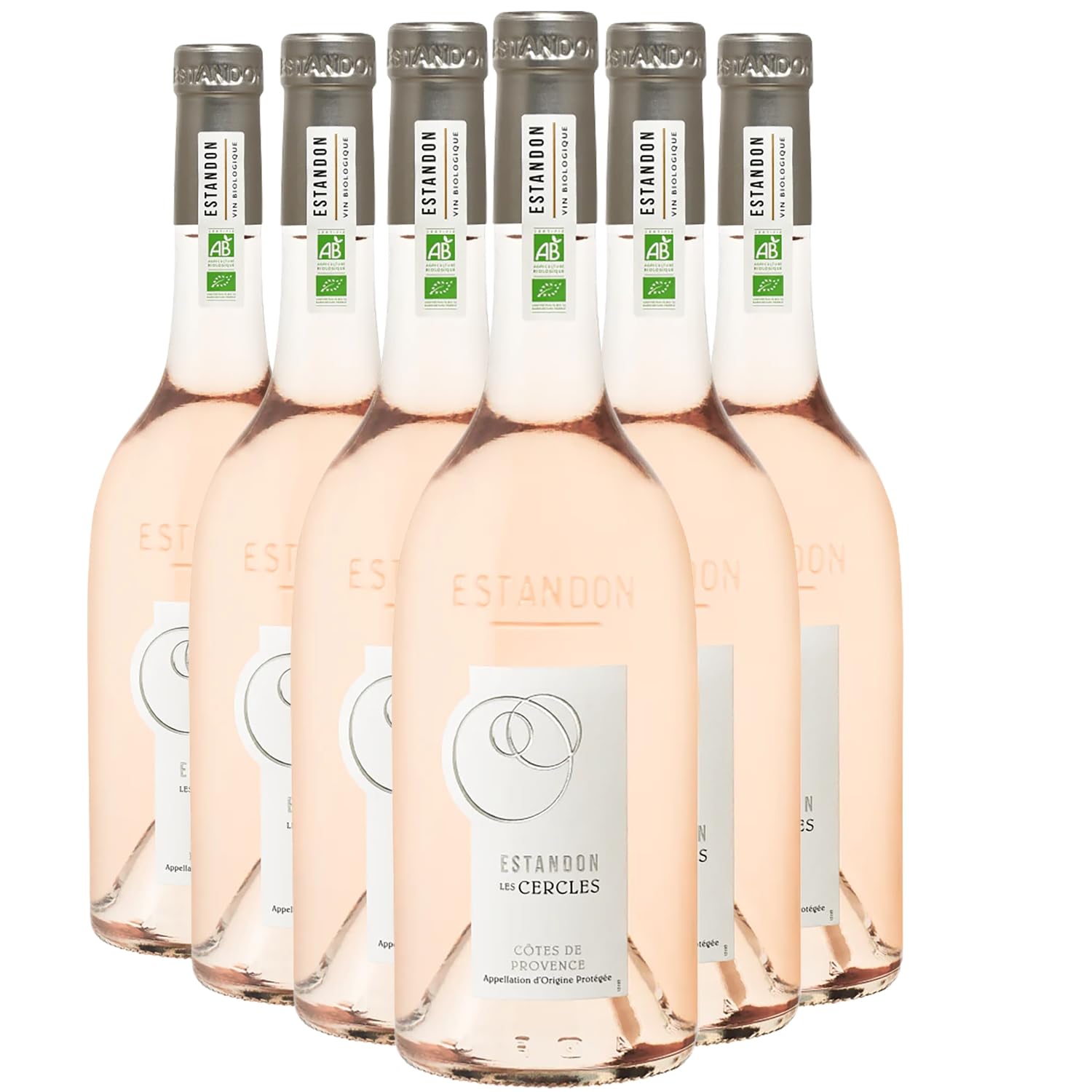 Côtes de Provence Les Cercles Roséwein 2025 - Bio - Estandon - Rebsorte Cinsault, Grenache, Syrah - 6x75cl
