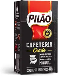 Café Pilão Torrado e Moído Cafeteria Coado Vácuo 500g