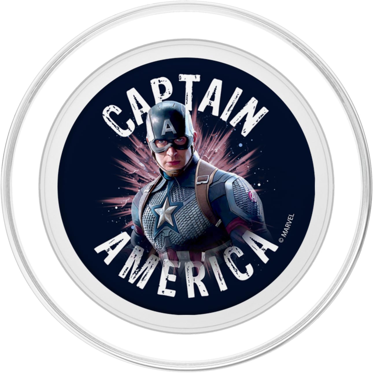 Marvel Avengers Endgame Captain America Space Poster PopSockets MagSafe PopGrip for iPhone