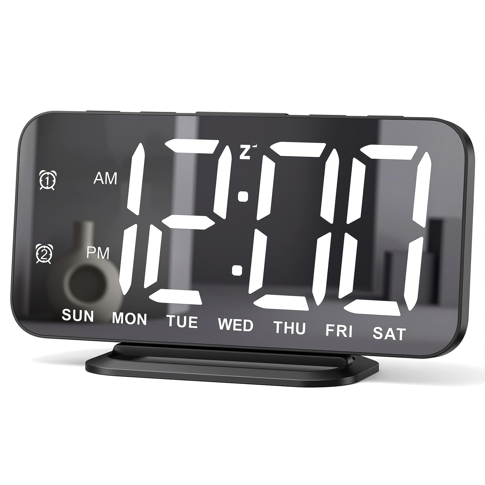Photo 1 of JALL Slim LED Digital Alarm Clock - Black