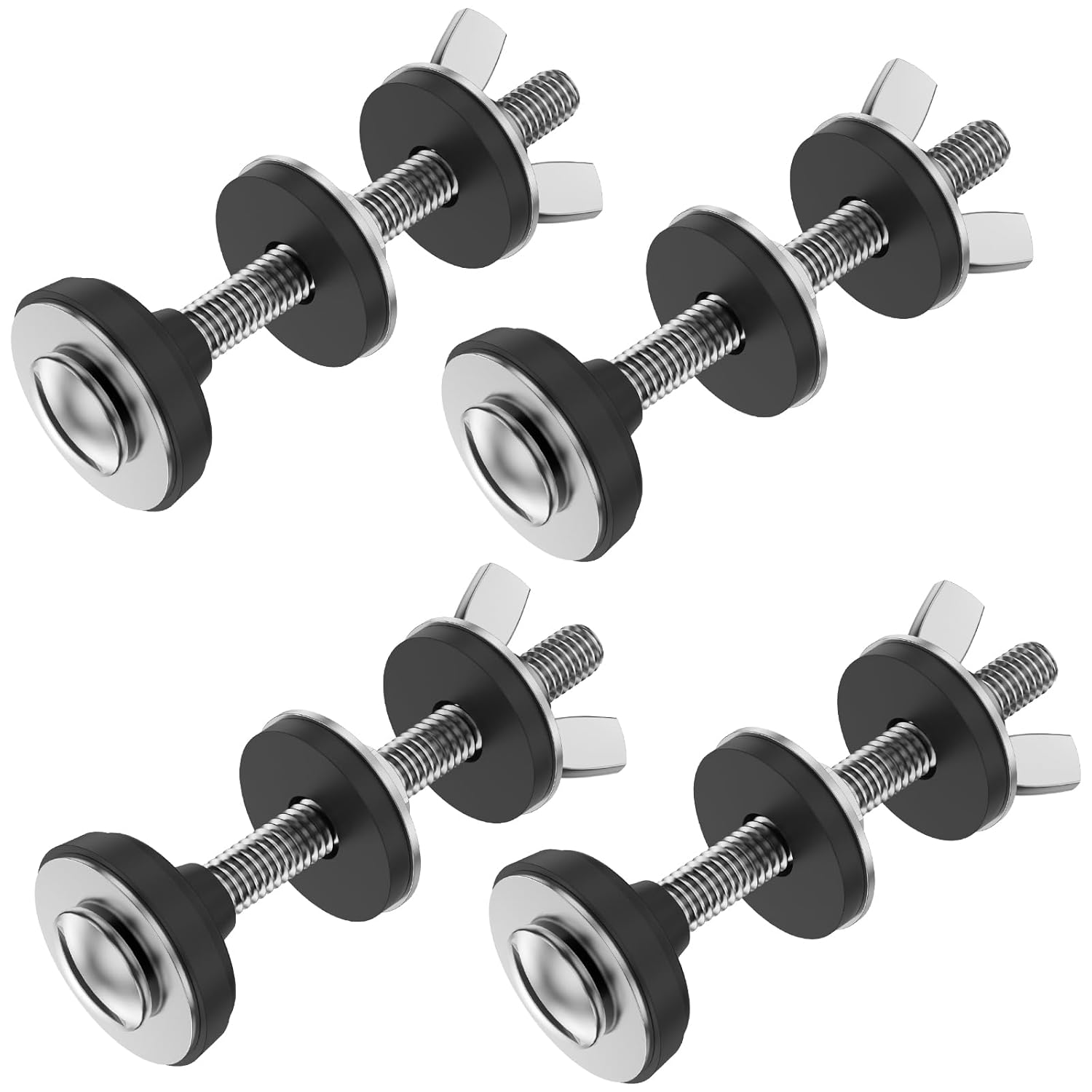 4Pcs Universal Toilet Tank to Bowl Bolt Kit, Stainless