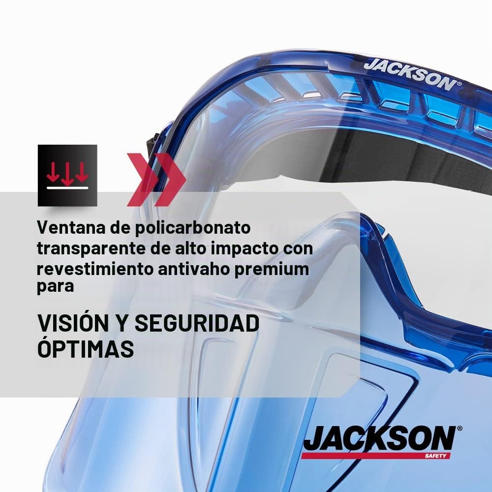 JACKSON SAFETY GPL530 Premium Safety Goggles with detachable Faceshield