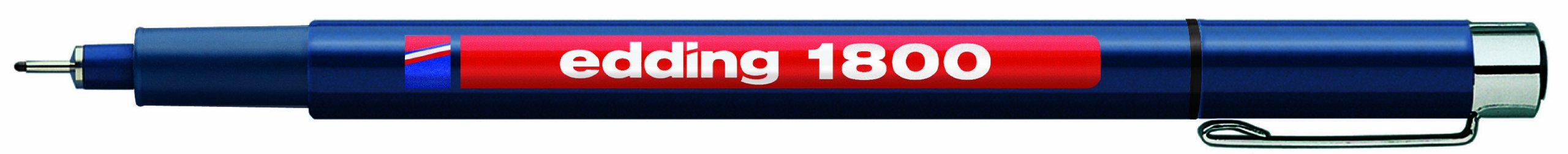 edding 1800 profipen - blue - 10 pens - line width 0.7 mm - fineliner pen for precise writing, sketching and technical drawing - fine, metal-encased nib - suitable for use with rulers and stencils