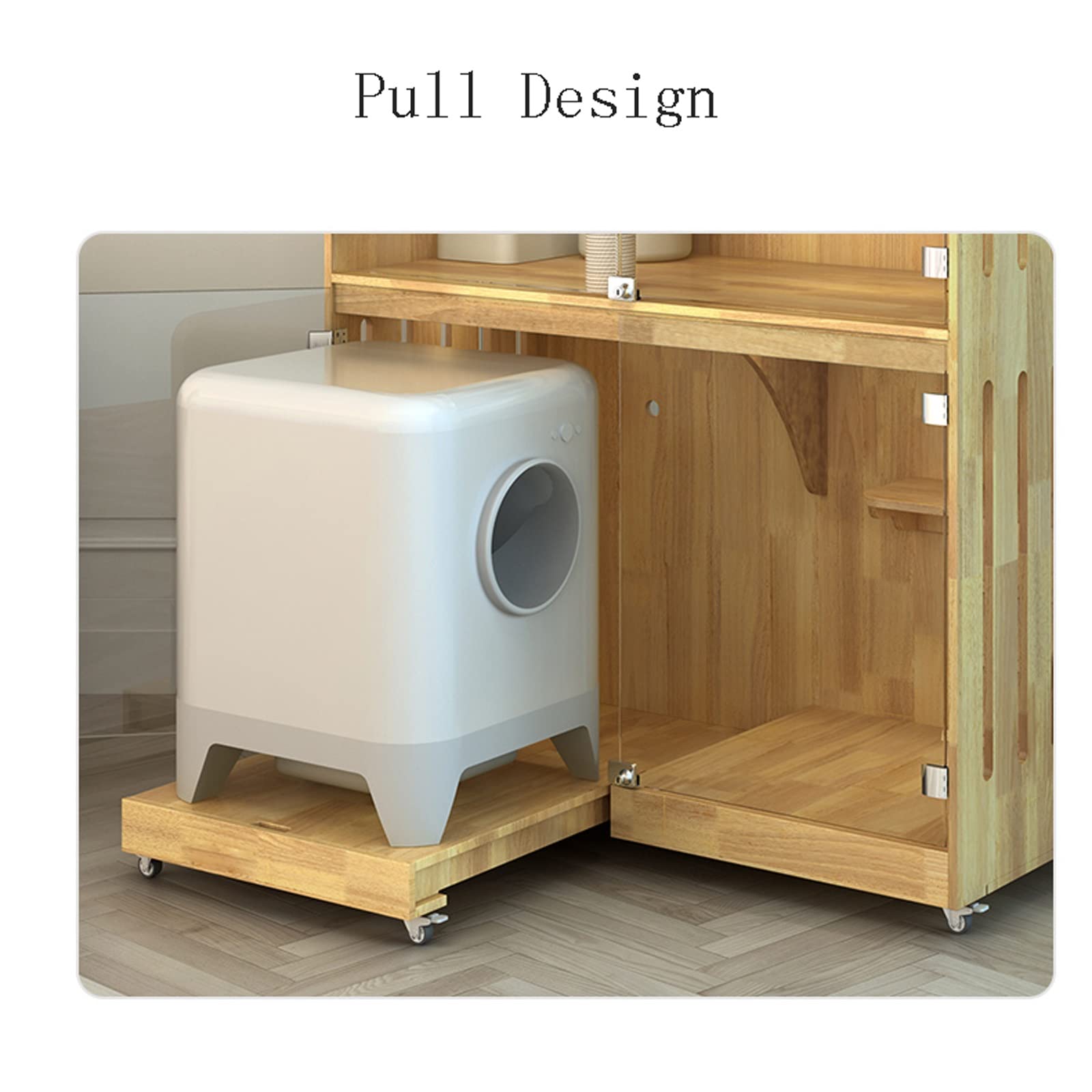 villa per gatti Gabinetto for gatti in legno for, gabbia for, può mettere a casa la lettiera for intelligente Per interni