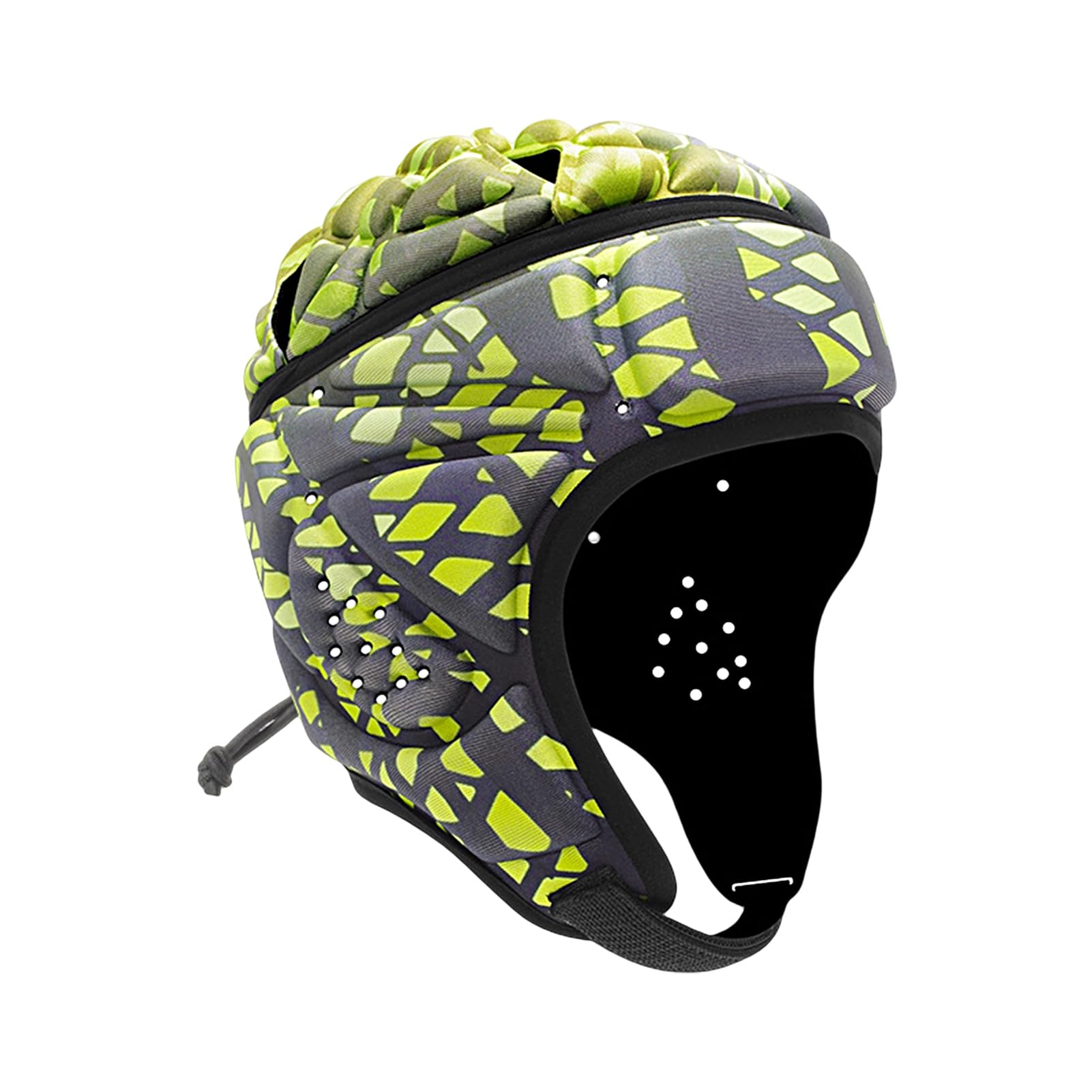 matumou Adjustable -collision Rugby Head Protector Football Goalkeeper EVA Padded Headgear Cycling Accessories Rugby Headgear