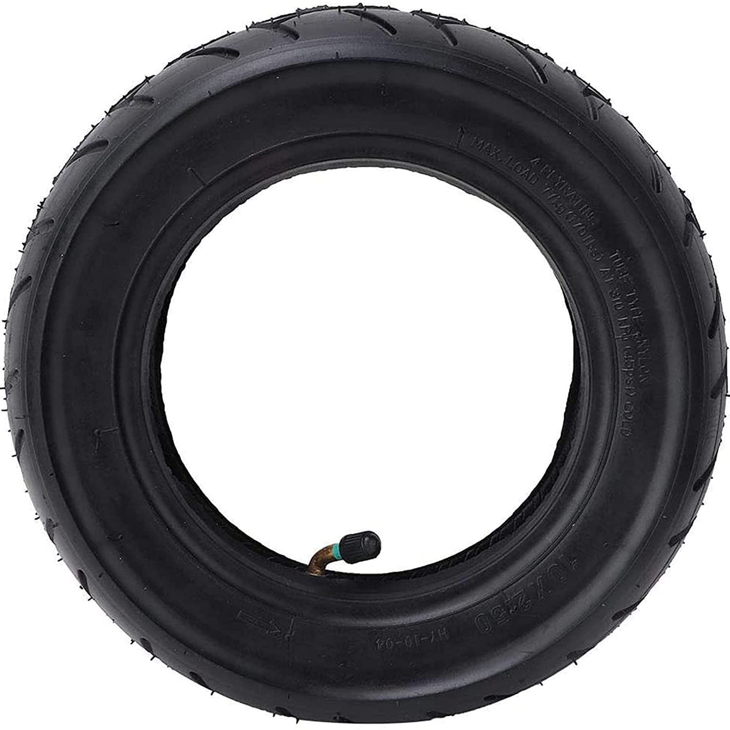 Neumáticos para vehículos eléctricos, neumáticos inflables para scooter, juego de cámara interior y exterior de caucho macizo de 10 pulgadas, neumáticos de repuesto livianos para scooter - Neumáticos