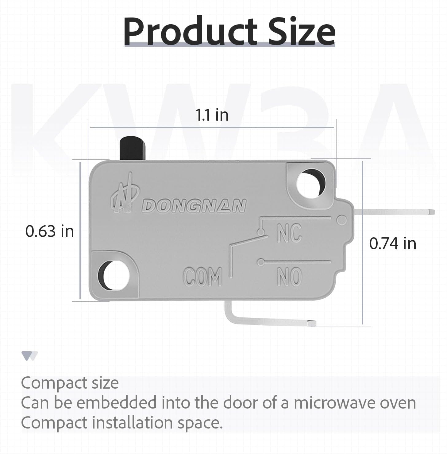 KW3A Microwave Oven Door Switch 16A 2 Normally Open and 1 Normally Close