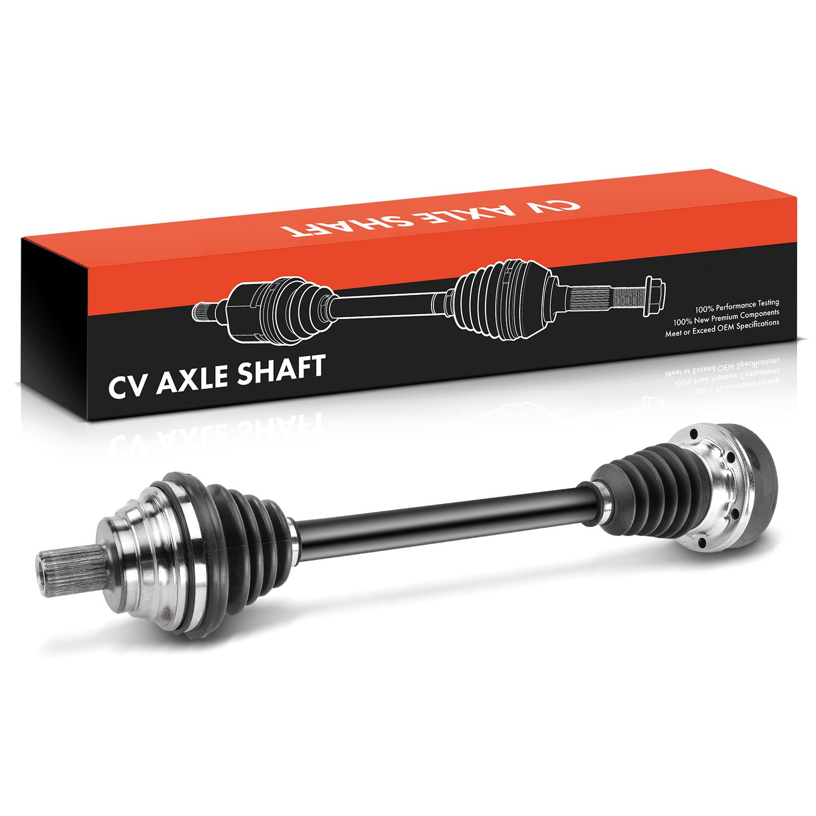 Frankberg Semiasse Albero di trasmissione Cambio manuale senza ABS Ring Anteriore Sinistra Compatibile con Golf VI 5K1 A3 8P1 Altea 5P1 Leon 1P1 Oct.avia II 1Z3 Jet.ta III 1K2 1K0407271DJ
