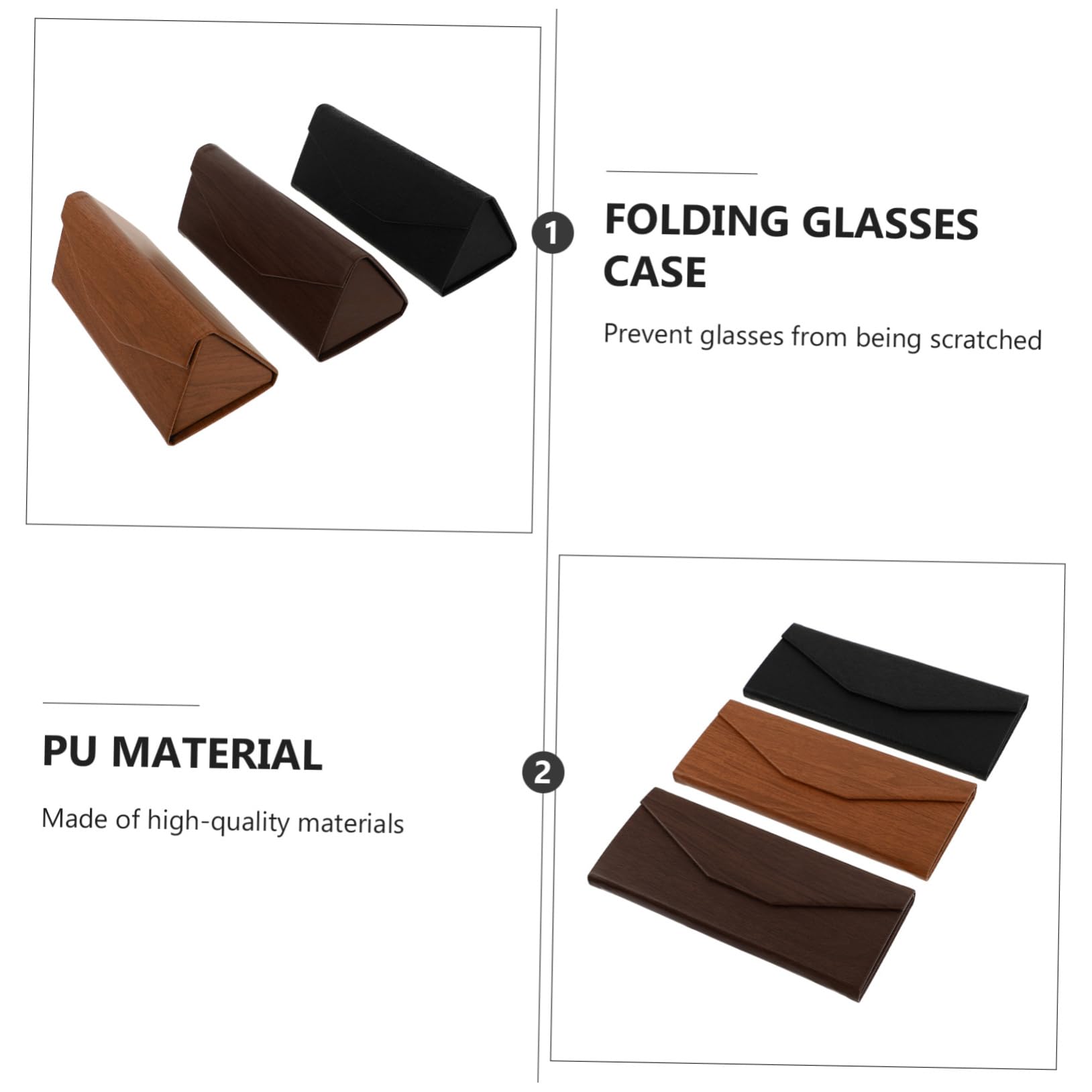 Healvian Estuche De Anteojos Estuche Para Gafas De Sol Almacenamiento Estante Organizador De Gafas De Sol Múltiple Poseedor Caso Lentes Titular De Los Anteojos Pu