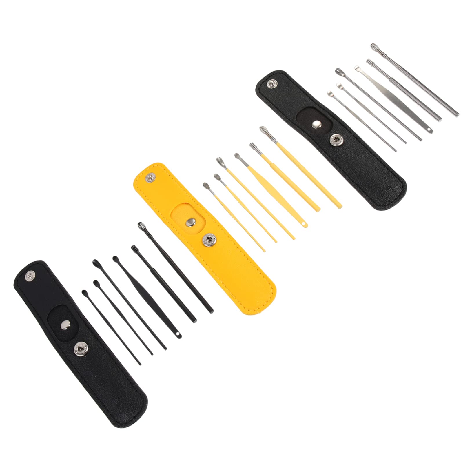 NULYLU Portable Ear Cleaning Kit Piece Set Ear Spoon Earmould Cleaning Tools for Safe Earwax Removal