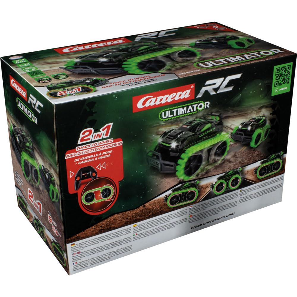 Carrera RC ULTIMATOR I Ultimate Terrain Vehicle (UTV) I Für Kinder & Erwachsene, Jungs & Mädchen I 2 in 1 Funktionalität & LED-Beleuchtung I 360° Differential I Langlebiger Akku & schnelles Laden