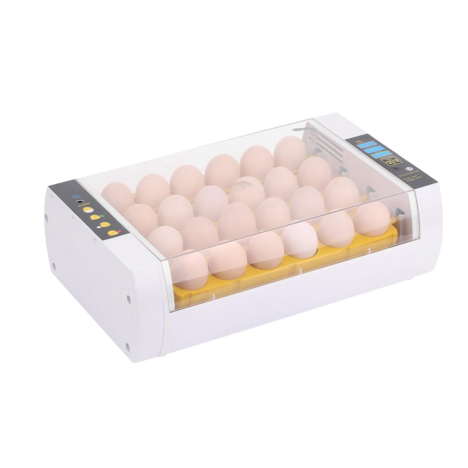 Taruor Egg Incubator, 24-Eggs Intelligent Automatic Egg Incubator Temperature Control Hatcher for Hatching Chicken Duck Bird Quail Poultry AC220V Egg Hatcher Incubator