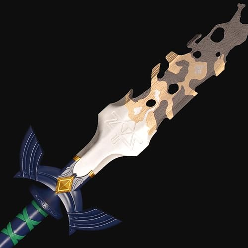 Miniatura 6 de Link's Master Sword Samurai Sword Skyward Sword Japanese Anime Swords Game Cosplay Full Tang - Tabla para colgar de Amiibo con revestimiento de