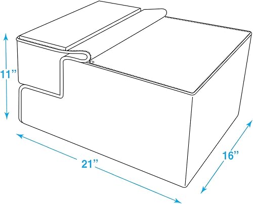 Miniatura 6 de Best Pet Supplies - Escalera plegable para mascotas hecha en Estados Unidos con espuma certificada CertiPUR-US para perros y gatos