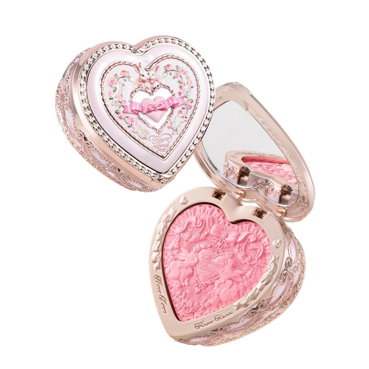 Flower Knows Bunny Garden Embossed Blush Natural Matte Finish Fine Texture Long Lasting Color (C03) - C03