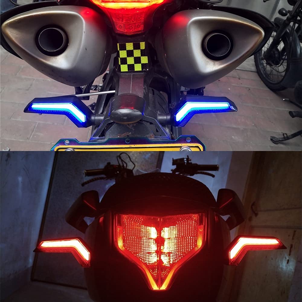 Światło motocyklowe sygnał świetlny kierownica kierunkowskazy