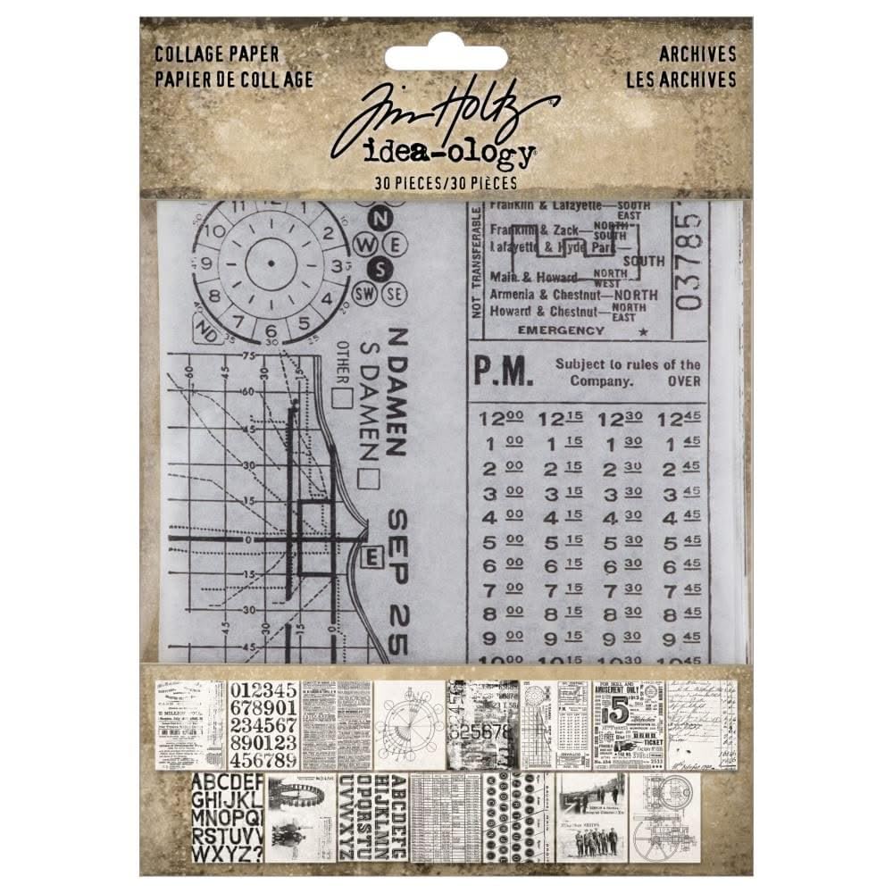Tim Holtz Idea-ologyCollage Paper, Archives