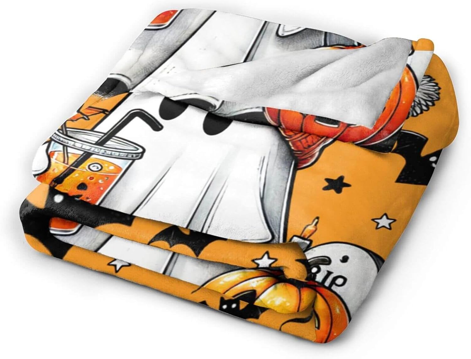 Halloween Blanket for Boys Girls, Haunted Halloween Themed Design Printed Throw Blankets for Kids Lap, Chair Sofa, Warm Soft Cozy Blanket, 40"x 50" - Image 4