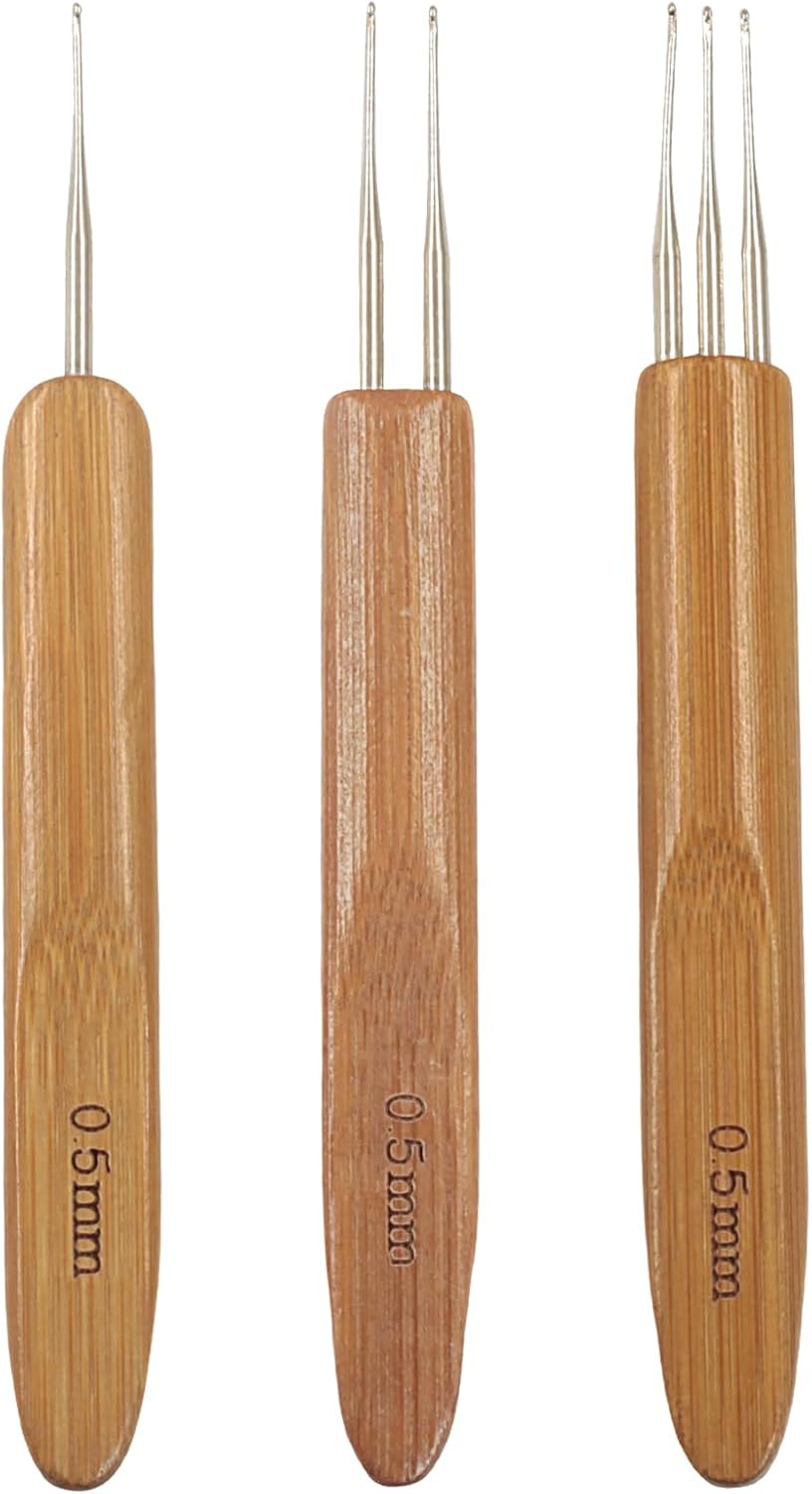 Jersvimc 3 Pcs Dreadlock Crochet Hooks for Hair