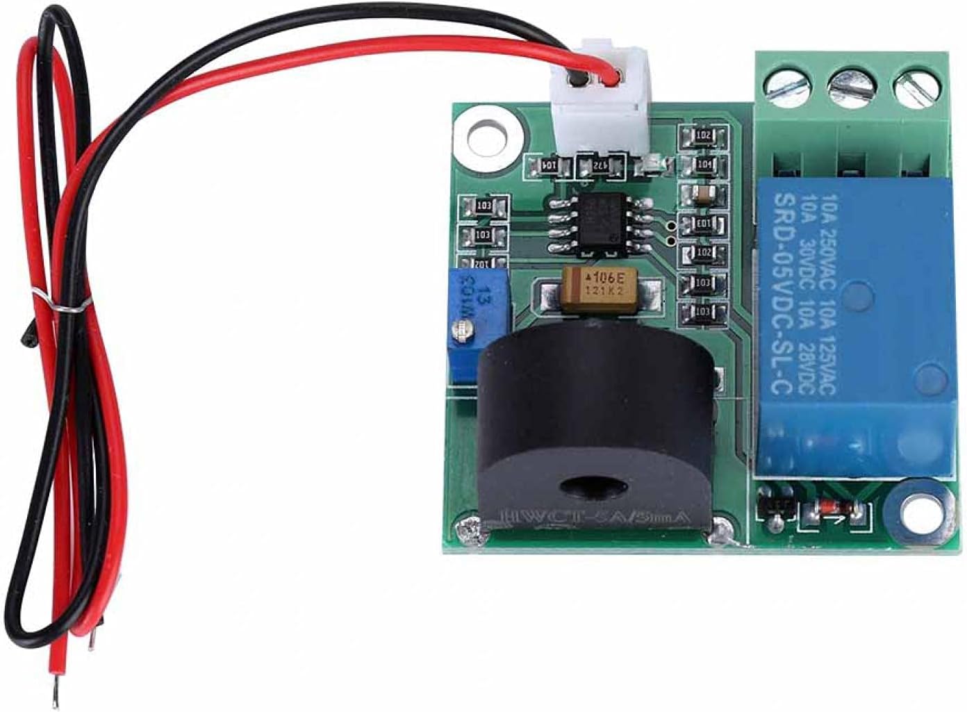 Sensor Module, Relay Module, DC Current Sensor Module, Current Sensor, 5V 0-5A AC Current Detection Sensor Module Relay Module Overcurrent Protection