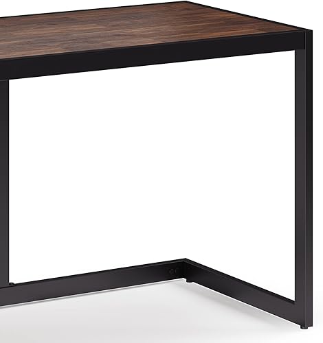 Miniatura 96 de SIMPLIHOME Erina Desk - Escritorio de madera maciza de acacia y metal de 60 pulgadas de ancho en color marrón carbón envejecido, mesa industrial