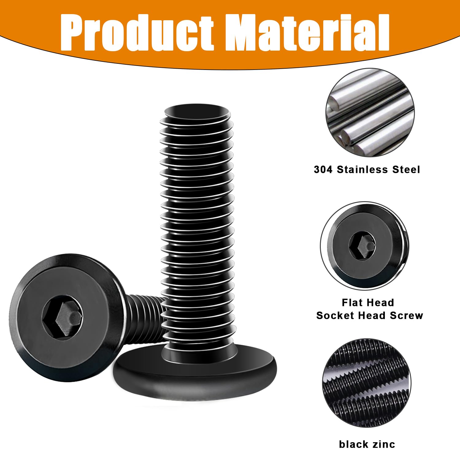 Taiss 30 Sets Threaded Inserts for Wood Furniture Screws 1/4-20 x 3/4",1/4-20 x 19/32" Nut Threaded Wood Inserts Bolt Fastener Connector Hex Socket Drive Screw-in Nuts with Hex Spanner