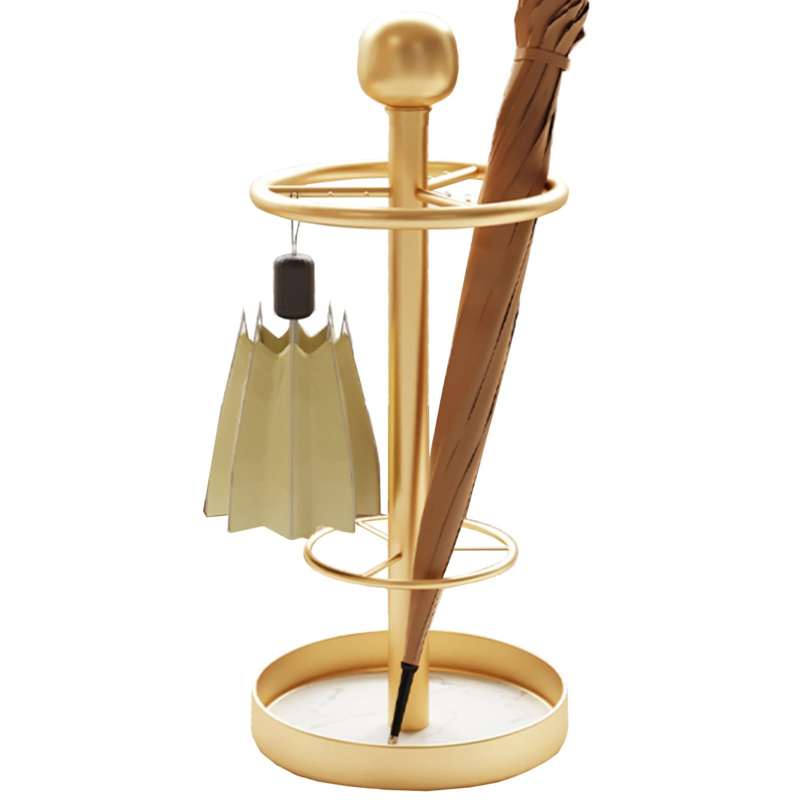 Porte-Parapluie Moderne en Métal Or pour Sublimer l'Entrée de Votre Maison