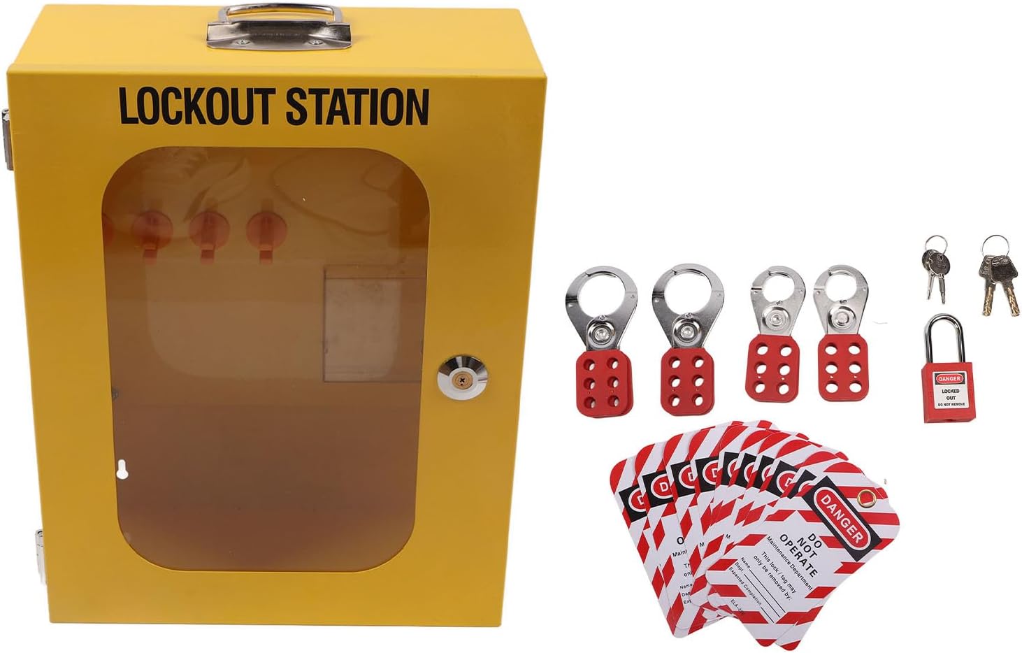 Padlock Lockout Hasp, Convenient Organization Lockout Tagout Cabinet for Industry